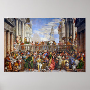 Póster Las bodas de Caná   Paolo Veronese  