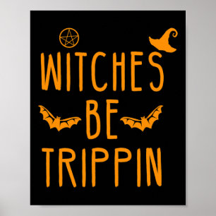 Póster Las brujas serán tripas en la divertida Halloween
