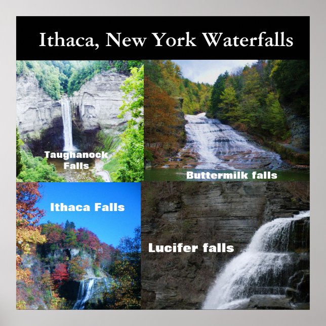 Póster LAS CAÍDAS DEL poster ITHACA DE NUEVA YORK (Frente)
