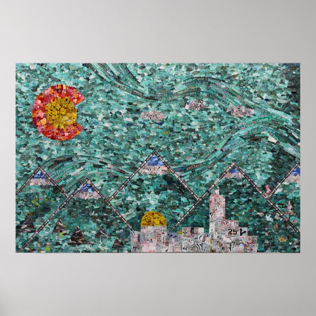 Póster Las calles de Denver 27x18 (Frente)