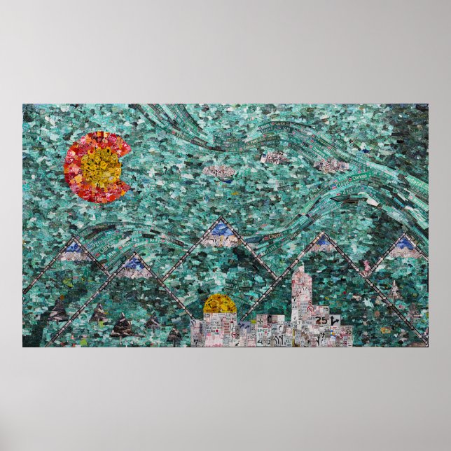 Póster Las calles de Denver, color de TAMAÑO COMPLETO (Frente)