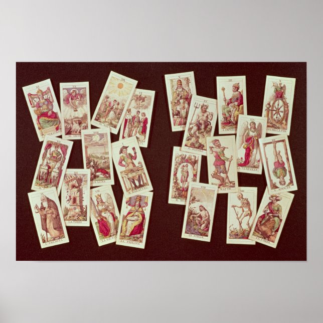 Póster Las cartas de tarot del Mayor Arcana (Frente)
