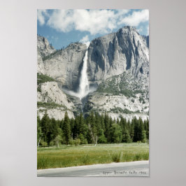 Póster Las cataratas del Alto Yosemite Inspiradas En 1952