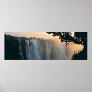 Póster Las cataratas Victoria, Zimbabwe, África