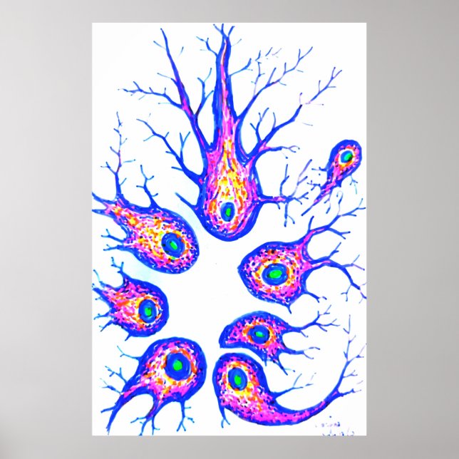 Póster Las células del cartílago Sepia (Frente)