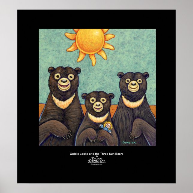 Póster Las cerraduras de goldie y los tres osos solares (Frente)
