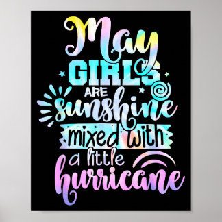 Póster Las chicas de mayo son sol mezclado con un poco