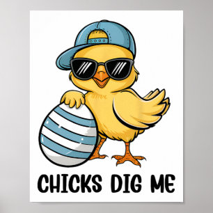 Póster Las chicas me engañan feliz niño pequeño de Pascua