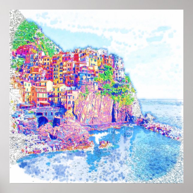 Póster Las cinco tierras (Frente)