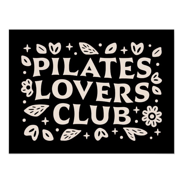 Póster Las citas de los amantes de Pilates (Anverso)