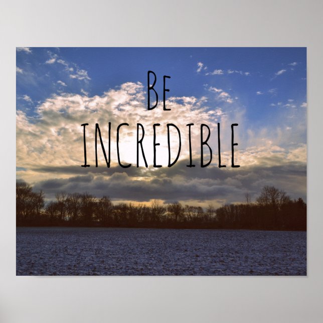 Póster Las citas motivacionales son increíbles (Frente)