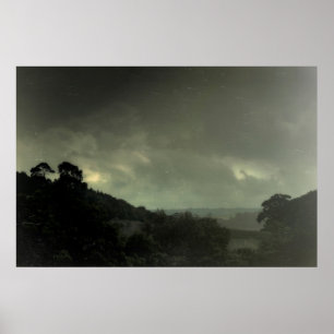 Póster Las Colinas Muestran El Camino