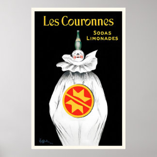 Póster Las Coronas Sodas Limonadas Vintage Comida&Bebida