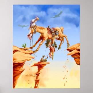 Póster "Las cosas están mirando hacia arriba"