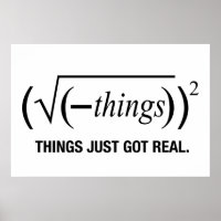 las cosas son reales
