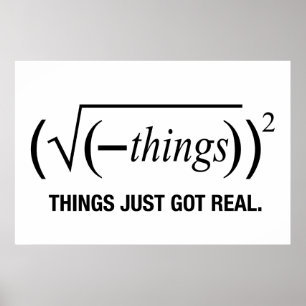 Póster las cosas son reales