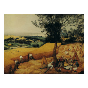 Póster Las cosechas de Pieter Brueghel, el anciano