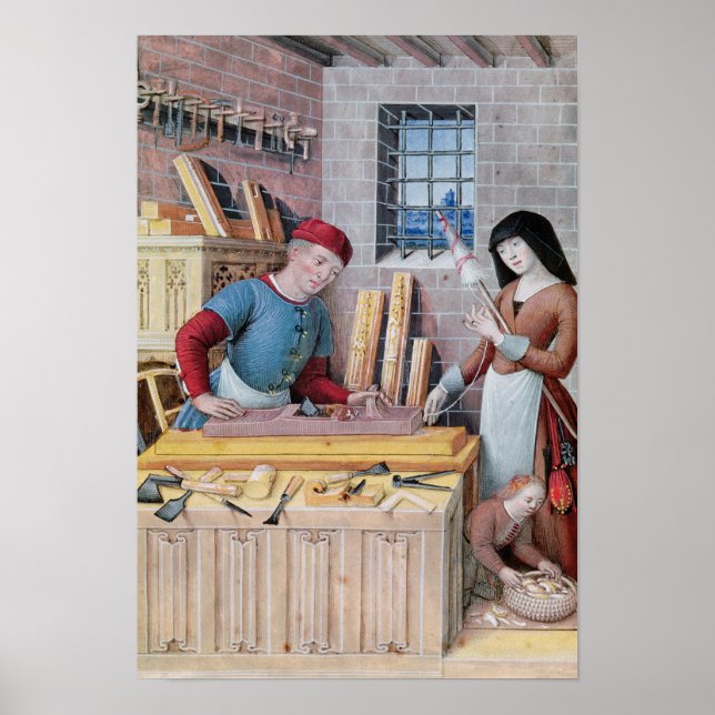 Póster Las cuatro condiciones de la sociedad: el trabajo (Frente)