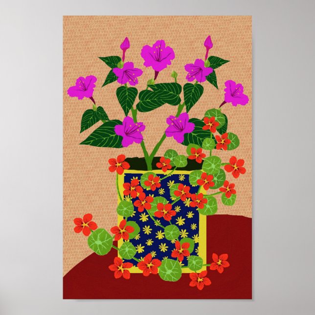 Póster Las cuatro en punto y el Poster de Nasturtium (Frente)