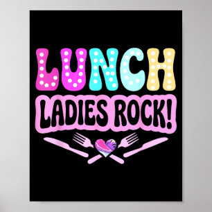Póster Las damas del almuerzo rock la escuadra de la dama