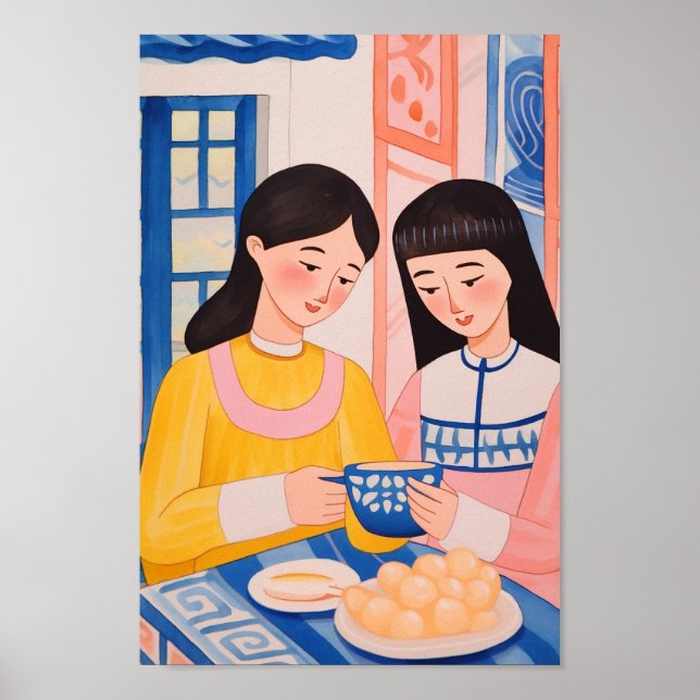 Póster Las damas del café (Frente)