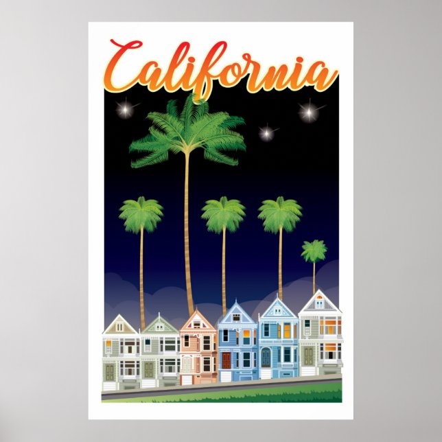 Póster Las damas pintadas de noche | San Francisco (Frente)