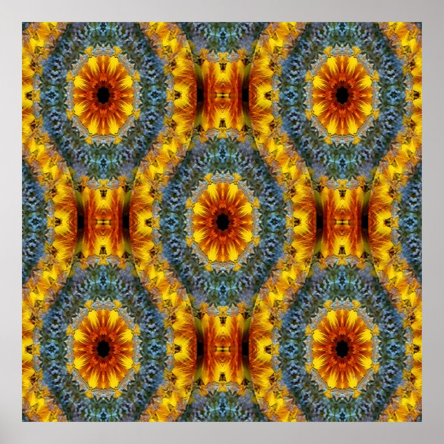 Póster Las delicias de los girasoles..... (Frente)