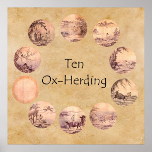 Póster Las diez imágenes de Oxherding