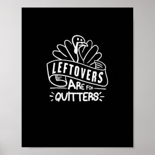 Póster Las Divertidas Leftovers De Acción De Gracias Son