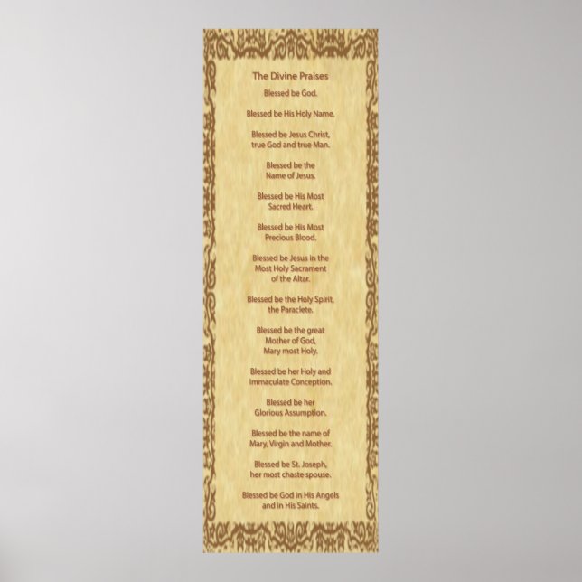 Póster Las Divinas Elogios (Frente)