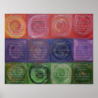 Póster Las doce leyes de Karma