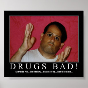 Póster ¡Las drogas son malas!