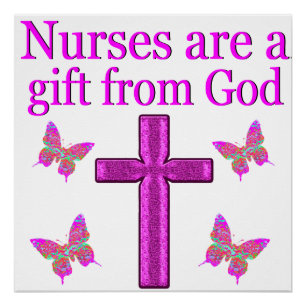 PÓSTER LAS ENFERMERAS SON UN REGALO DE DIOS
