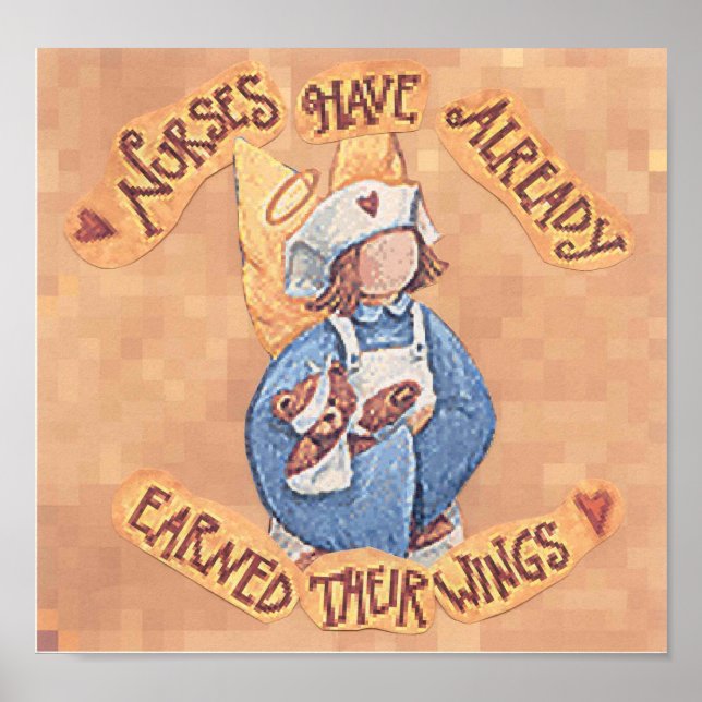 Póster las enfermeras tienen alas (Frente)