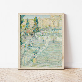 Póster Las escaleras españolas, Roma | Childe Hassam