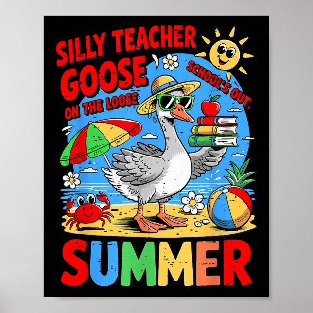 Póster Las Escuelas En Verano, El Maestro De Silencio Se  (Frente)