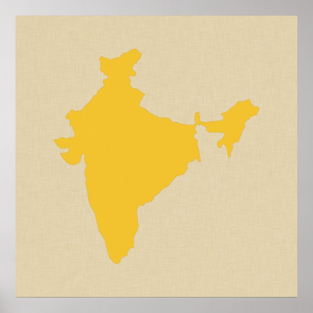 Póster Las especias azafrán se mueven India (Frente)