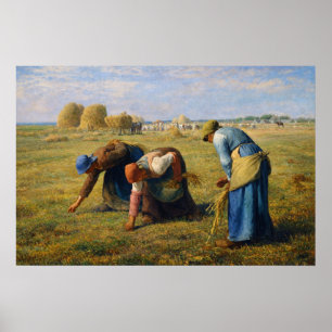 Póster Las espigadoras de Jean-Francois Millet