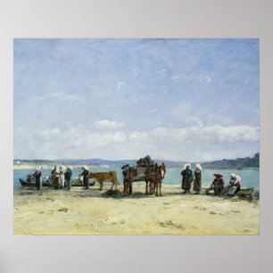 Póster Las esposas de los pescadores bretones, 1870-73
