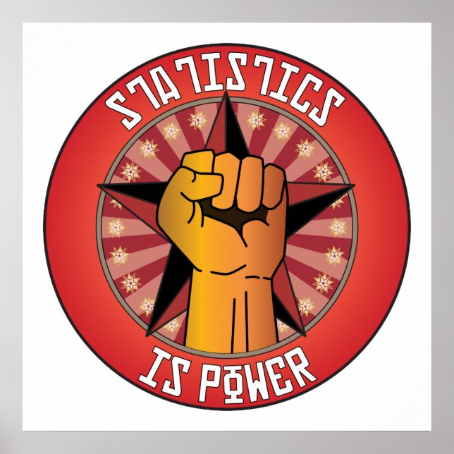 Póster Las estadísticas son poder (Frente)