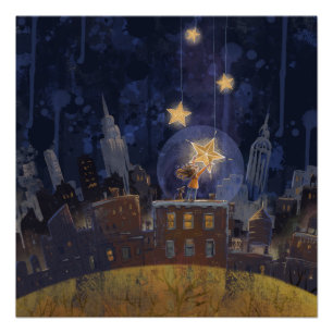 Póster Las estrellas colgantes brillan