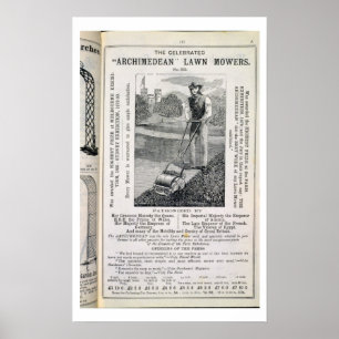 Póster Las famosas flores de jardín del "Archimedean", de