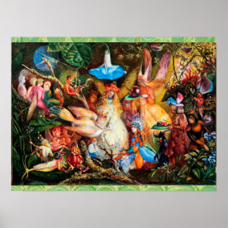 Póster LAS FILAS FAVORITAS BIRD Bosque Encantado
