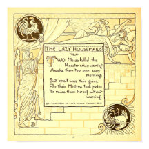 Las flojas sirvientas Walter Crane Pequeñas