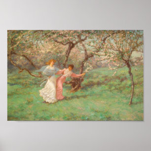 Póster Las flores de mayo de William John Hennessy