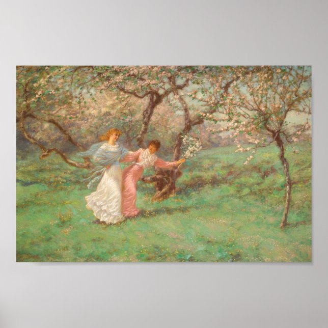 Póster Las flores de mayo de William John Hennessy (Frente)