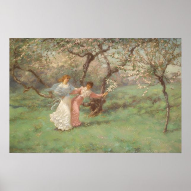 Póster Las Flores De Mayo por William John Hennessy (Frente)