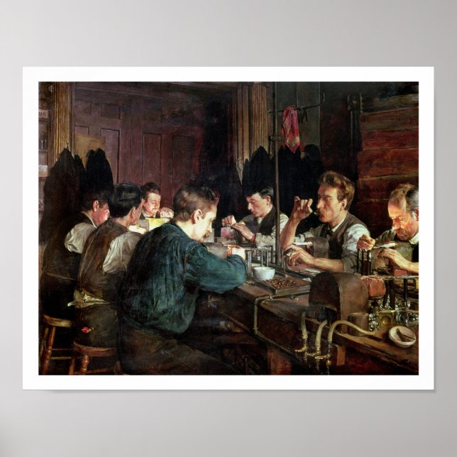Póster Las flores de vidrio, 1883 (aceite sobre lienzo) (Frente)