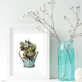 Póster Las Flores Presionadas De Reproducción En El Agua