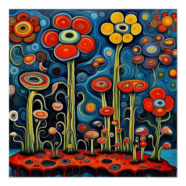 Póster Las flores que brotan (Anverso)